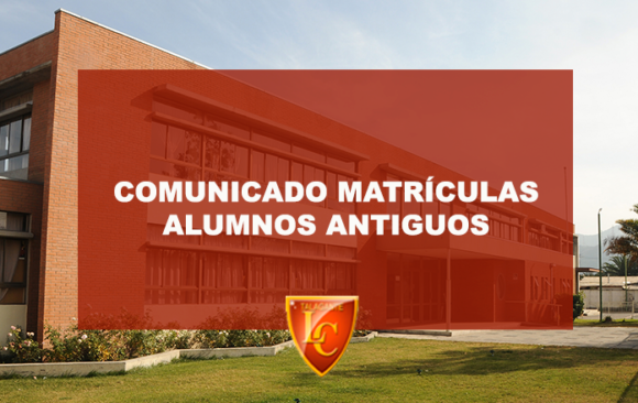 Circular matrícula alumnos antiguos.
